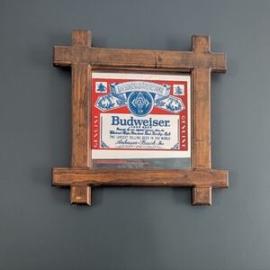 Vintage Budweiser Bar Mirror